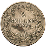 1843 - Szwecja - 2 Skilling