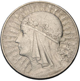 1933 - Polska - 10 zł - Polonia (Głowa Kobiety)