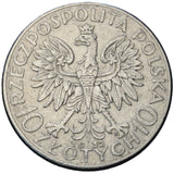 1932 - Polska - 10 zł - Polonia (Głowa Kobiety)
