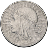 1932 - Polska - 10 zł - Polonia (Głowa Kobiety)