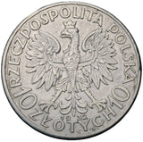 1932 - Polska - 10 zł - Polonia (Głowa Kobiety)