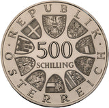 1985 - Austria - 500 Szylingów - 2000 lat miasta Bregencja