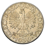 1936 - Polska - 5 zł - Żaglowiec