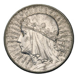 1934 - Polska - 5 zł - Polonia (Głowa Kobiety)