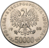 1988 - Polska - 50000 zł - Józef Piłsudski