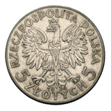 1934 - Polska - 5 zł - Polonia (Głowa Kobiety)