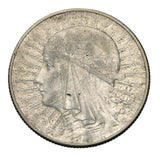 1933 - Polska - 5 zł - Polonia (głowa kobiety)