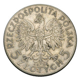 1934 - Polska - 5 zł - Polonia (Głowa Kobiety)