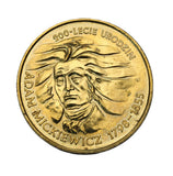 1998 - Polska - 2 zł - 200-lecie Urodzin Adama Mickiewicza