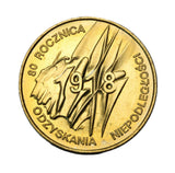 1998 - Polska - 2 zł - 80 Rocznica Odzyskania Niepodległości