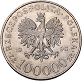 1990 - Polska - 100000 zł - Solidarność 1980 - 1990
