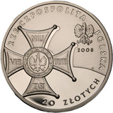 2008 - Polska - 20 zł - 90 Rocznica Odzyskania Niepodległości