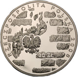 2008 - Polska - 20 zł - 65. Rocznica Powstania w Getcie Warszawskim