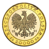 1991 - Polska - 20000 zł - 225 lat Mennicy Warszawskiej