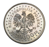 1993 - Polska - 20000 zł - XVII Zimowe Igrzyska Olimpijskie - Lillehammer 1994