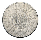 1934 - Polska - 5 zł - Józef Piłsudski <br> Orzeł Strzelecki