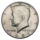 1981 - USA - 1/2 Dolara - Kennedy Half Dollar