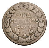 1799-1800 - Francja - 5 Centimes