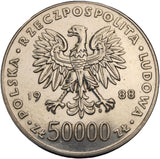 1988 - Polska - 50000 zł - Józef Piłsudski