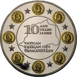 2009 - Medal - Niemcy - 10-lecie waluty Euro w Watykanie