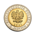 2021 - Polska - 5 zł - Brama Żuraw w Gdańsku