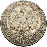 1932 - Polska - 10 zł - Polonia (Głowa Kobiety)