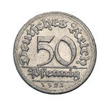 1921 - Niemcy - 50 Fenigów