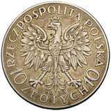 1933 - Polska - 10 zł - Polonia (Głowa Kobiety)