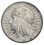 1933 - Polska - 5 zł - Polonia (głowa kobiety)