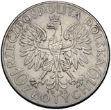 1932 - Polska - 10 zł - Polonia (Głowa Kobiety)