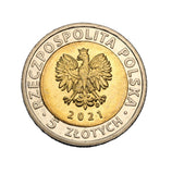2021 - Polska - 5 zł - Brama Żuraw w Gdańsku