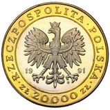 1991 - Polska - 20000 zł - 225 lat Mennicy Warszawskiej