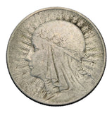 1933 - Polska - 5 zł - Polonia (głowa kobiety)