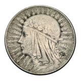 1933 - Polska - 5 zł - Polonia (głowa kobiety)