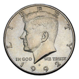 1992 - USA - 1/2 Dolara - Kennedy Half Dollar