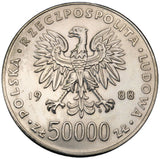 1988 - Polska - 50000 zł - Józef Piłsudski
