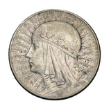 1933 - Polska - 5 zł - Polonia (głowa kobiety)