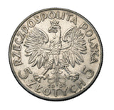 1933 - Polska - 5 zł - Polonia (głowa kobiety)