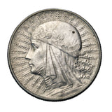 1933 - Polska - 5 zł - Polonia (głowa kobiety)