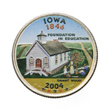 2004 - USA - 1/4 Dolara - Stan Iowa (kolorowa)