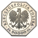 1992 - Polska - 50000 zł - 200 lat Orderu Virtuti Militari