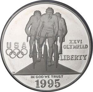 1995 - USA - 1 Dolar - Igrzyska Olimpijskie Atlanta 1996 - Kolarstwo