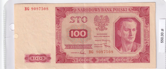 1948 - Polska - 100 Złotych <br> BG 9087508