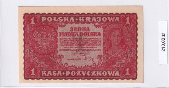 1919 - Polska - 1 Marka <br> U 725573