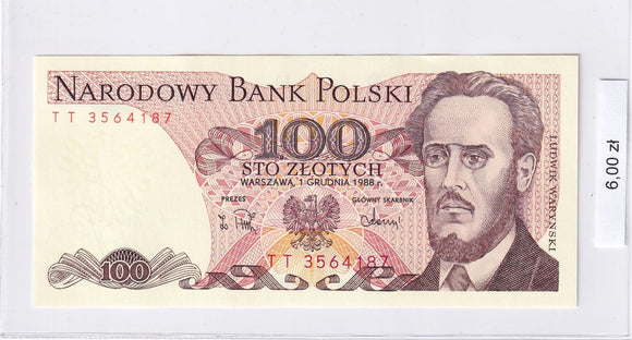 1988 - Polska - 100 Złotych <br> TT 3564187