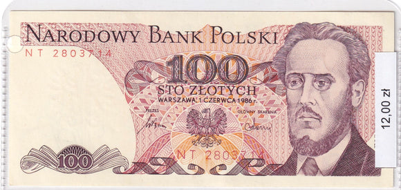 1986 - Polska - 100 Złotych <br> NT 2803714