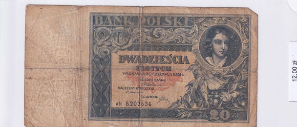 1931 - Polska - 20 Złotych <br> AN. 6202636