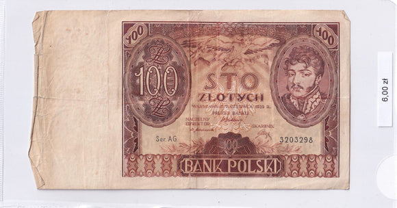 1932 - Polska - 100 Złotych <br> AG. 3203298