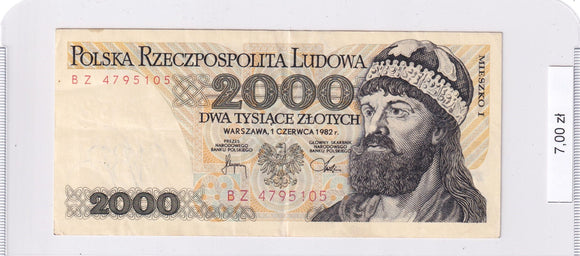 1982 - Polska - 2000 Złotych <br> BZ 4795105