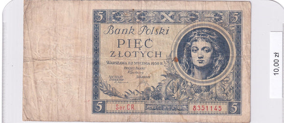 1930 - Polska - 5 Złotych <br> CR. 8351145